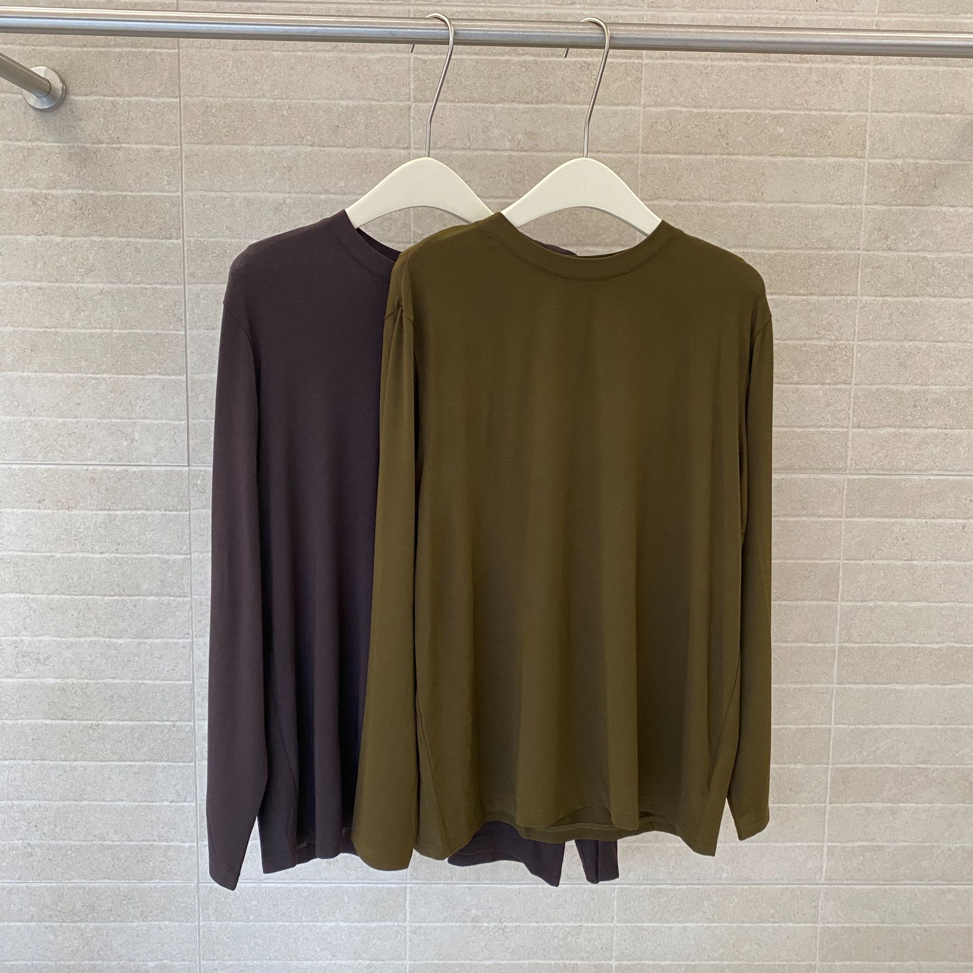 ICE DUST 简约长袖女式T恤25年冬25FWTS41——980