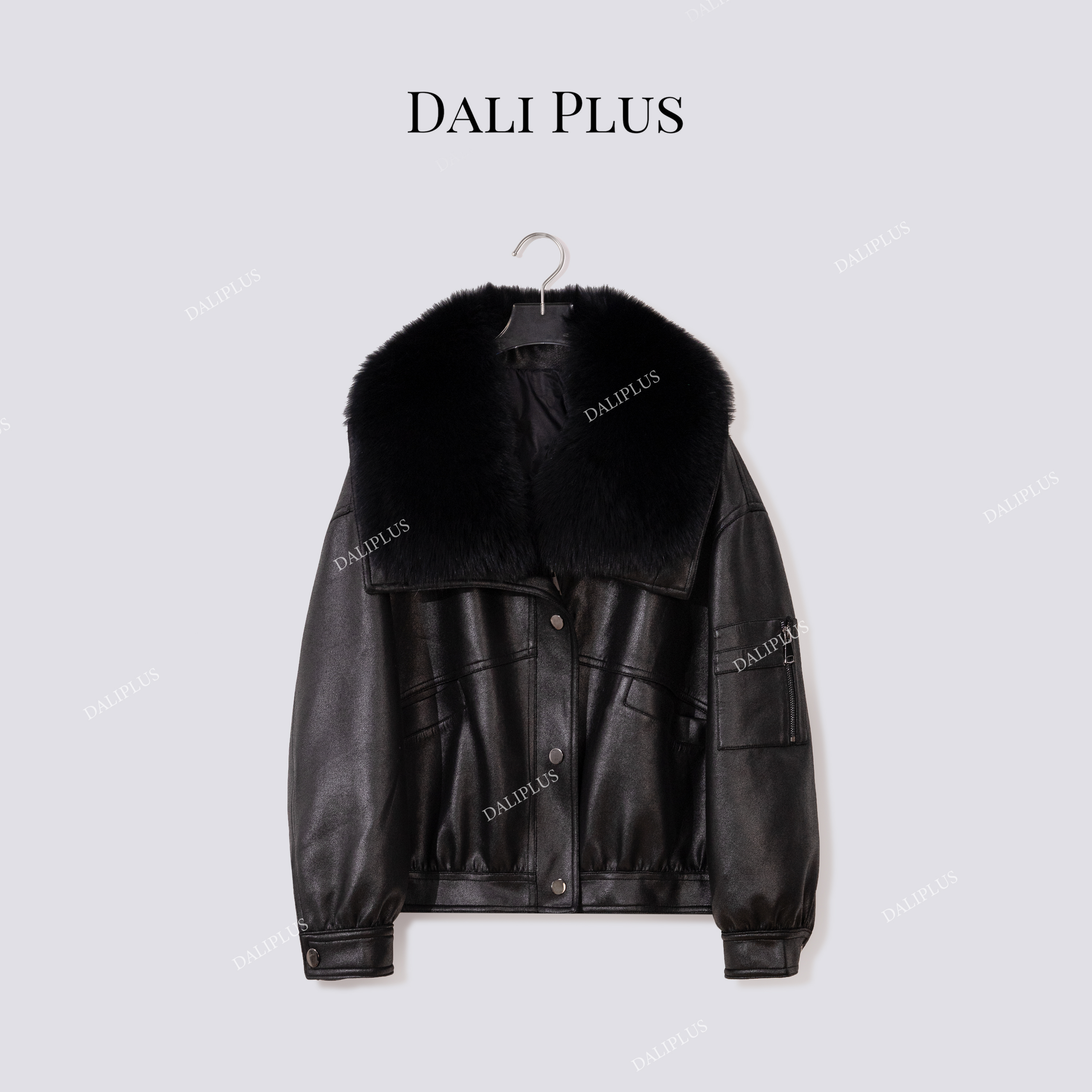 DALI PLUS“黑狐毛领90鹅绒服”显高级羽绒服外套-D5CH5108-1