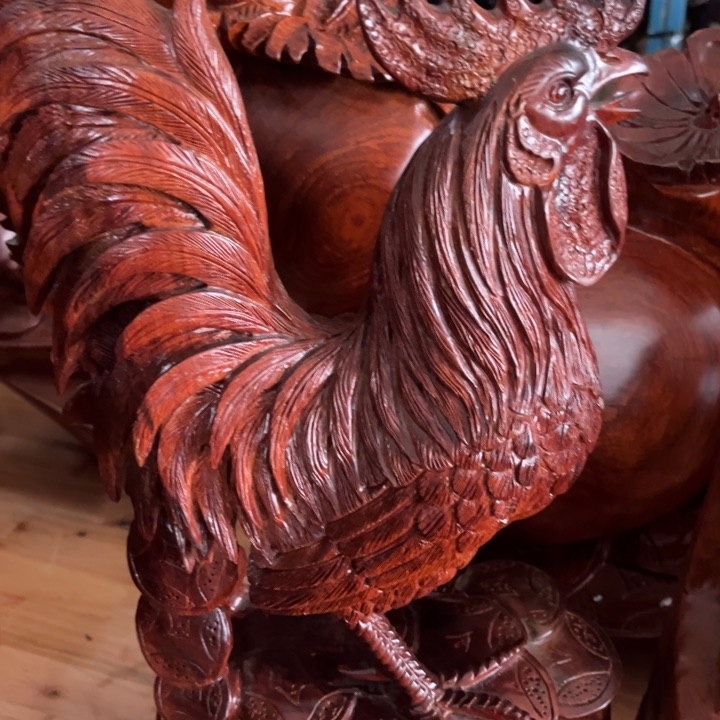奥氏黄檀（白酸枝）公鸡摆件