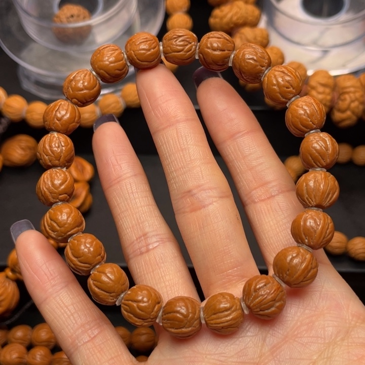 桃核手串龙纹桃核17