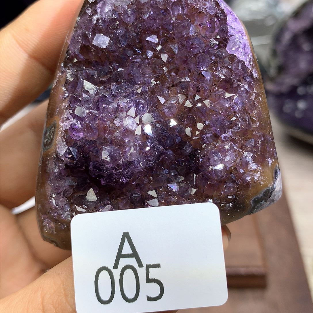 紫晶大型摆件（非配饰）9K金镶嵌