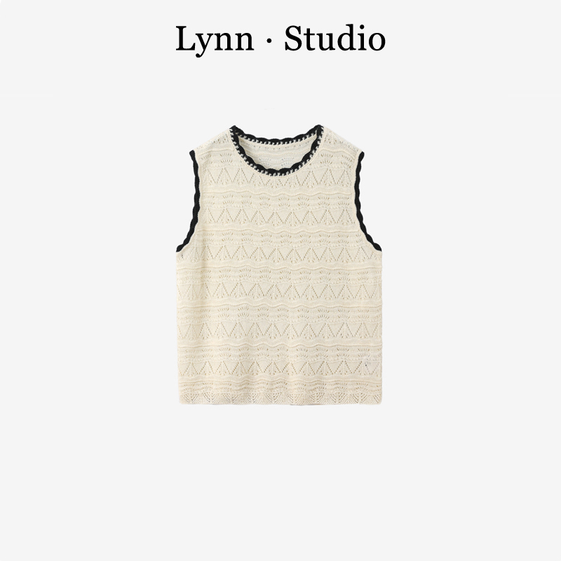 【温柔法式】多层镂空透气  百搭休闲 夏季针织背心XY