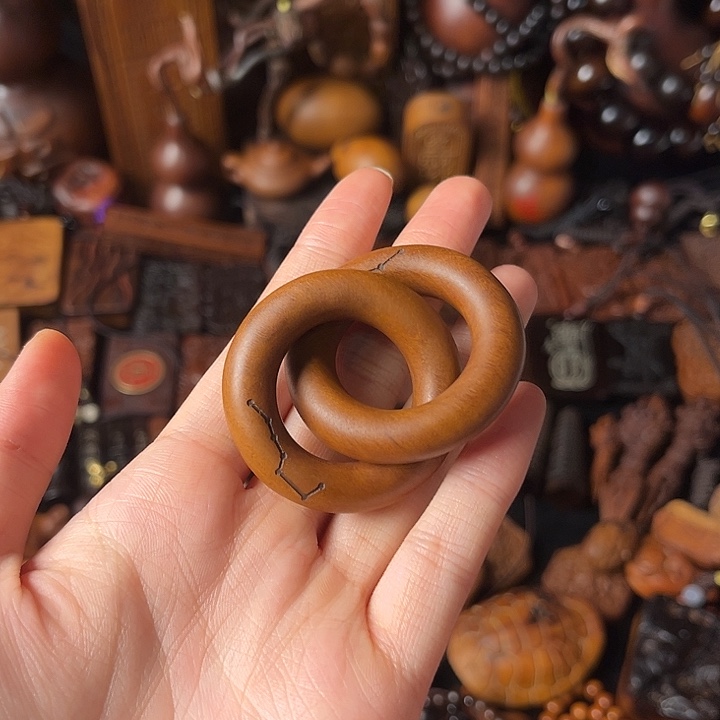 直播间老料雷击木乾坤圈