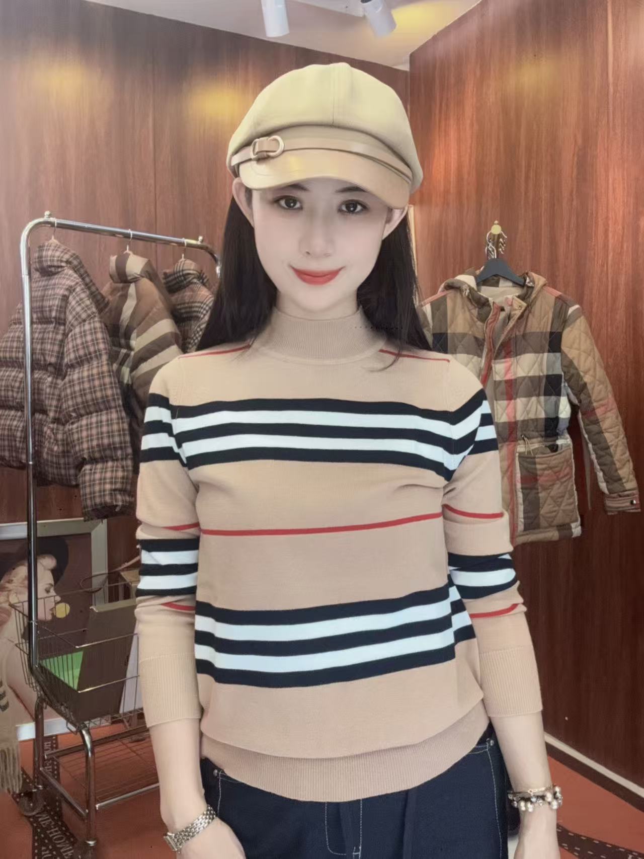  2025新款百搭针织衫 高领款 9696（自主品牌）