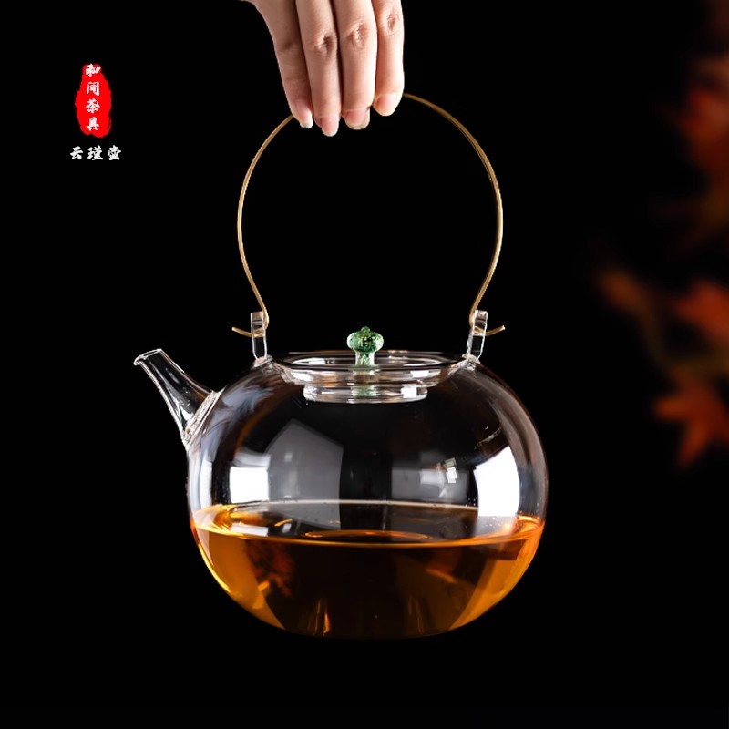 围炉煮茶壶2025新款高端玻璃茶壶泡茶家用大容量烧水壶煮茶器茶具