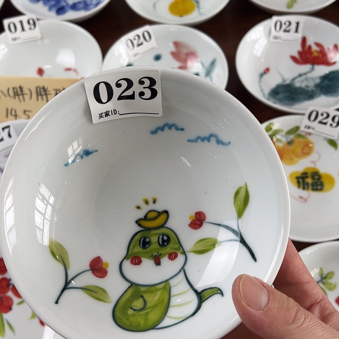 瓷片景德镇陶瓷手工手绘制作