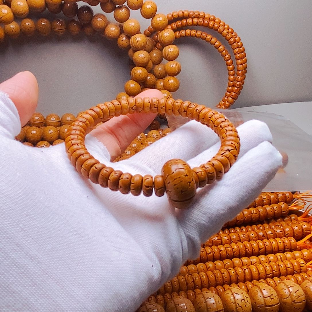 吊坠桃核3乘8核片手串轻色差25