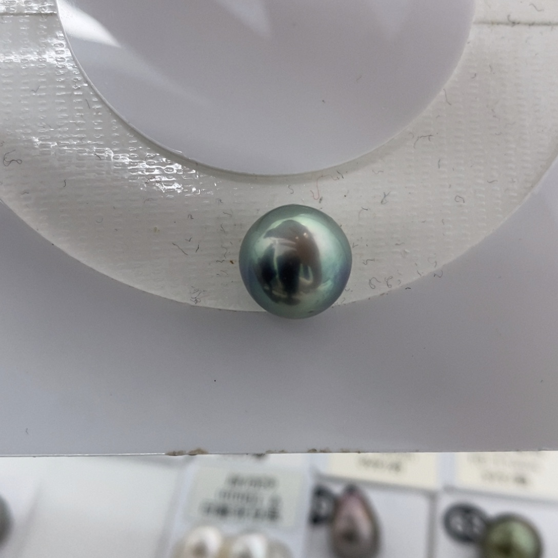 海水珍珠颈饰未镶嵌11-12mm 大溪地天蓝色69