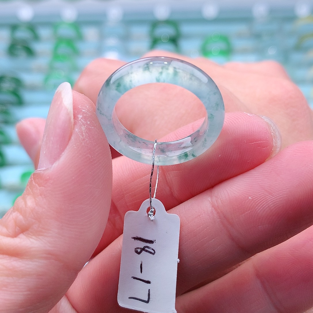 翡翠戒指未镶嵌A货缅甸翡翠