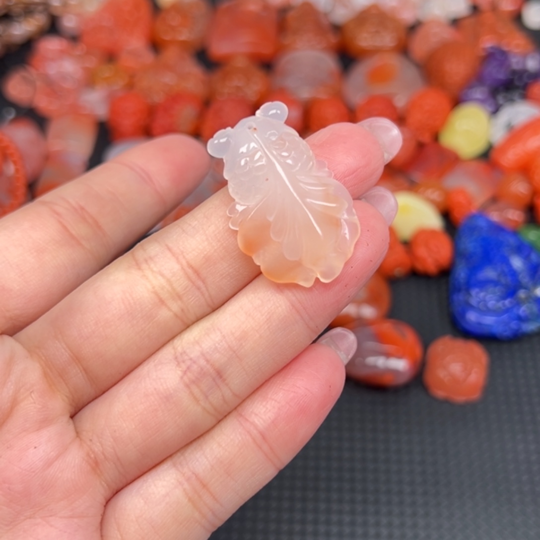 美***孩南红玛瑙未镶嵌吊坠(不含链)