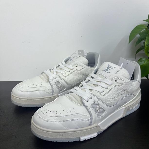 95新 LouisVuitton/路易威登 40.5/41.5欧码trainer白水泥板鞋