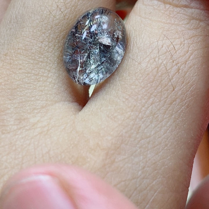 烟晶戒指未镶嵌贺**.