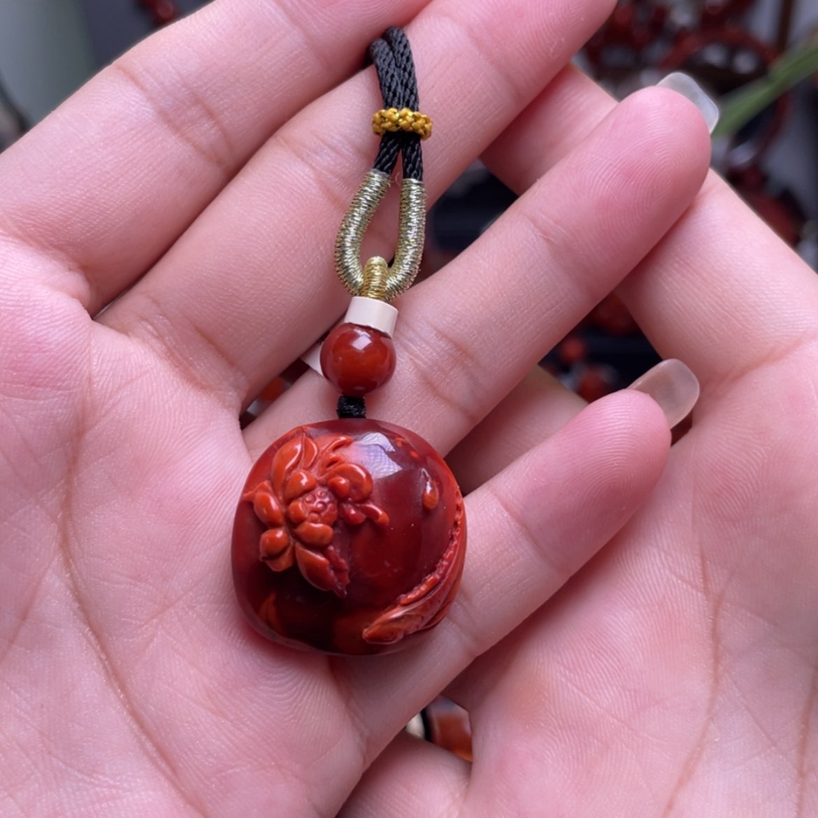 【闪购商品】南红玛瑙连年有余未镶嵌六*