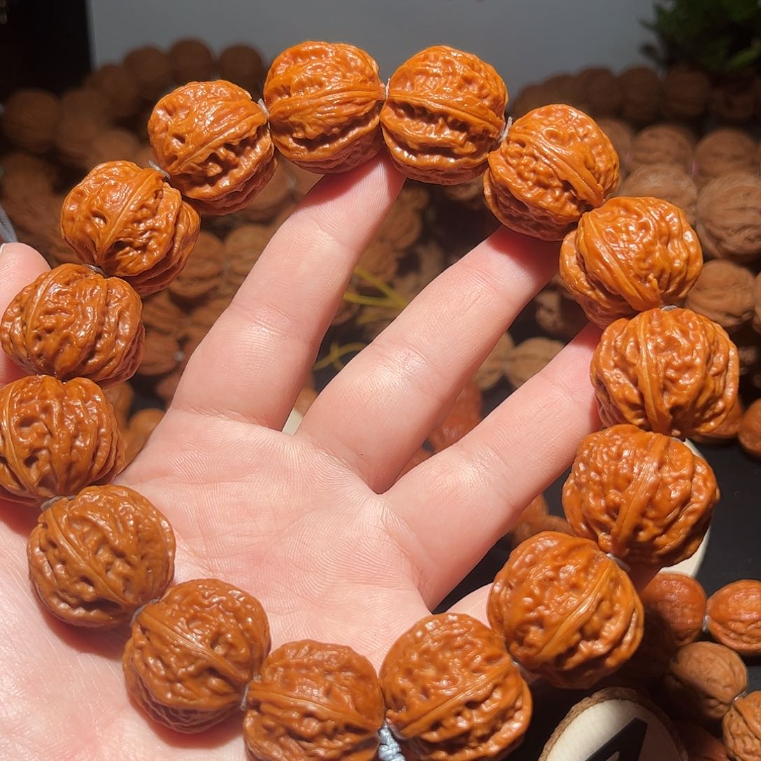 手串文玩核桃粗筋西瓜文25