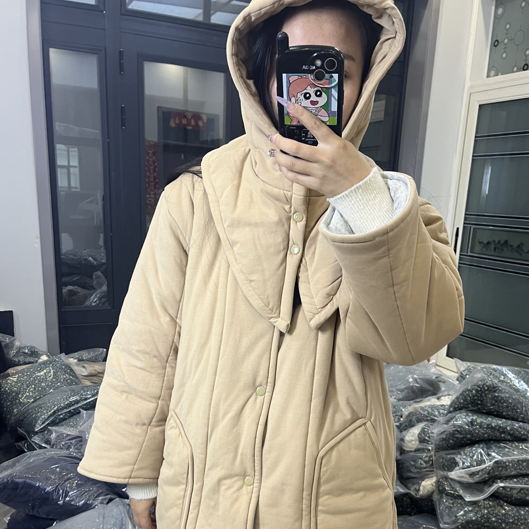 【焦糖饼干】新疆长绒棉棉花衣宽松棉衣外套保暖冬季