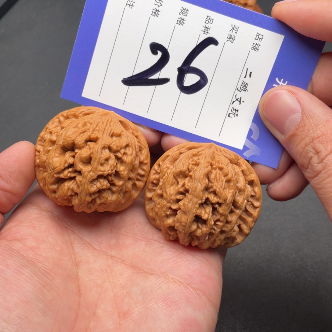 文玩核桃把件大粗筋45