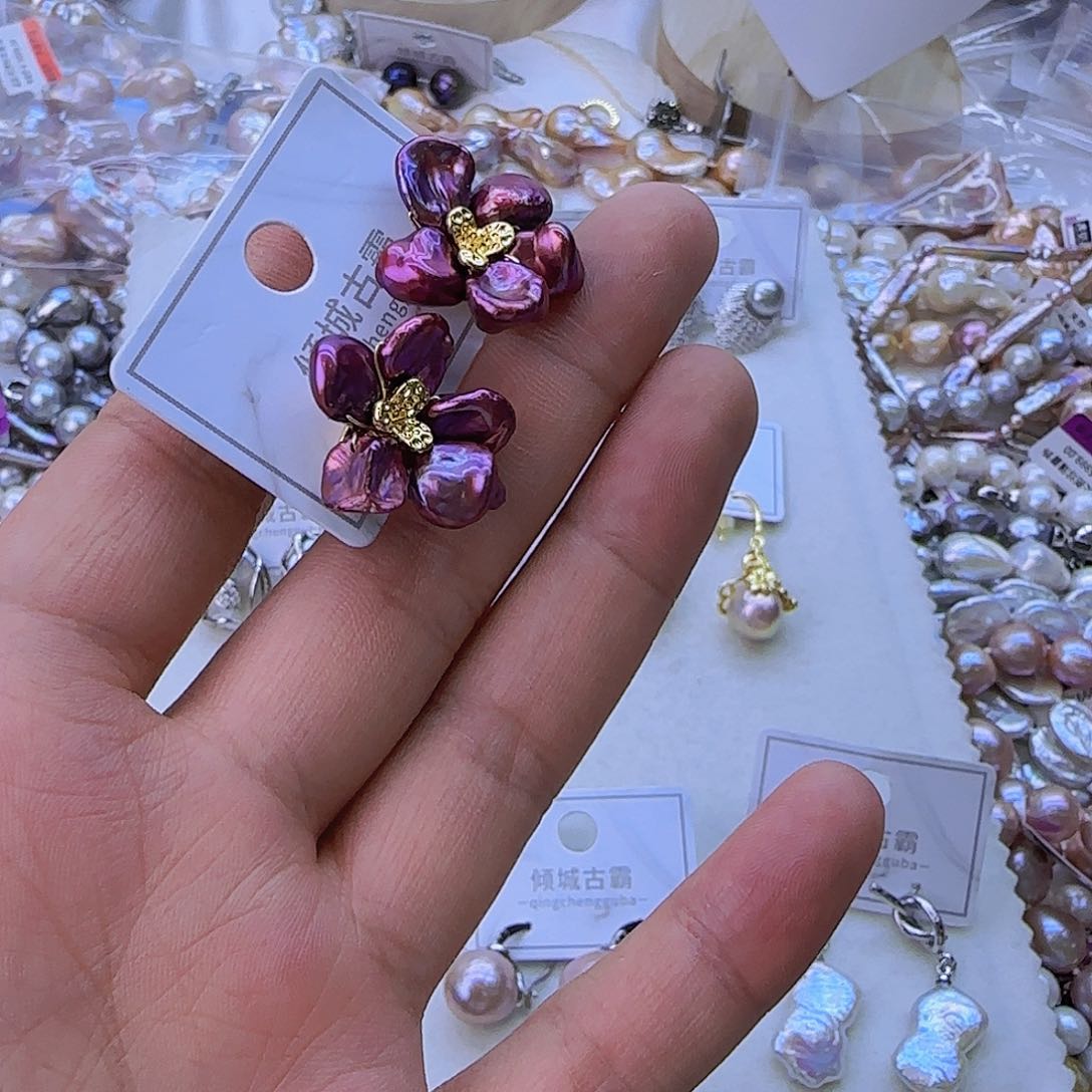 银S925镶嵌淡水珍珠项链定制376