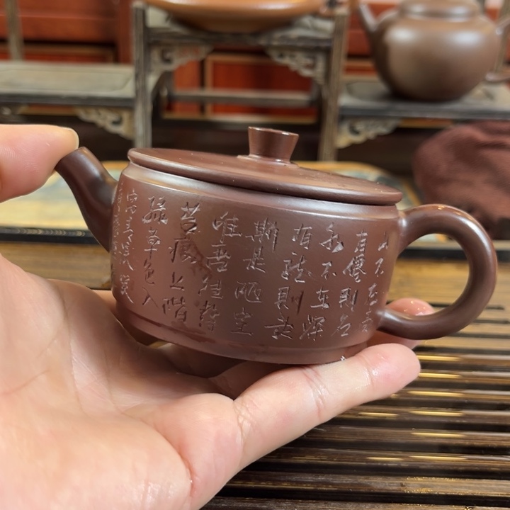 紫砂茶壶原矿紫砂半手工制作