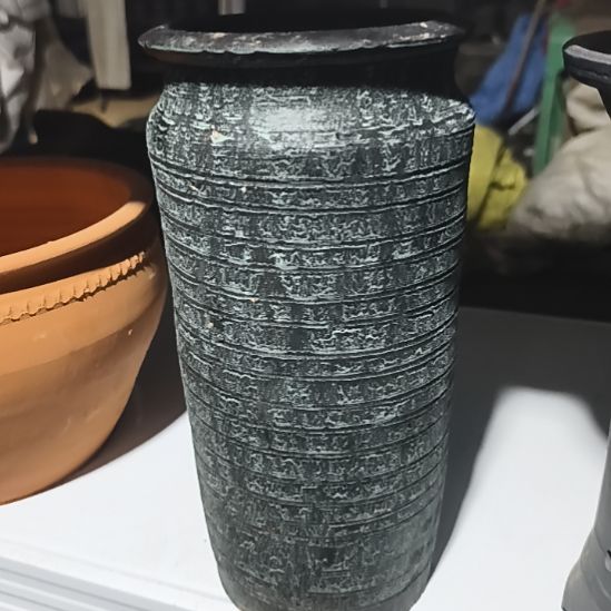 墨绿色直筒口径12高度27默认无孔[需要打孔自行备注]