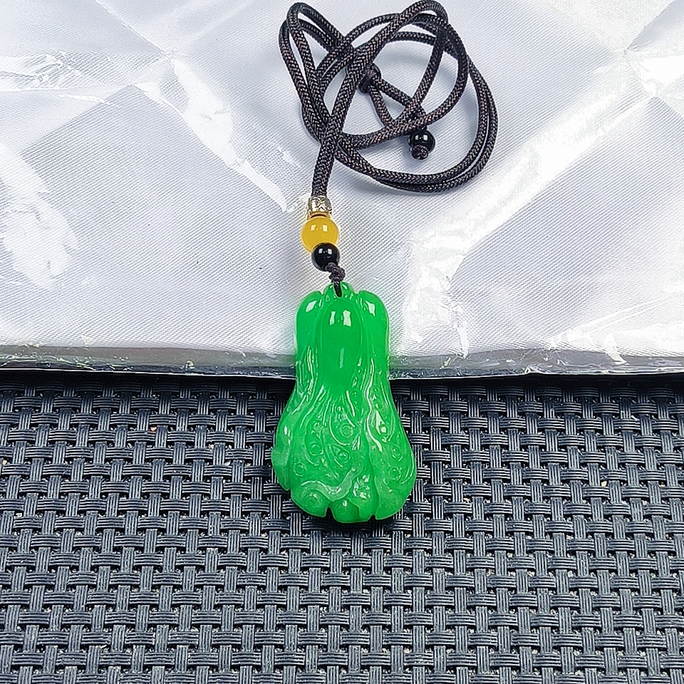 【聚宝严选】D387辣绿白菜套装吊坠妈妈款精致精美气质百搭