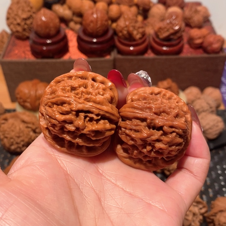 文玩核桃吊坠四座楼40