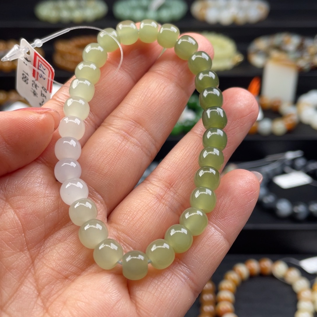 和田玉手串未镶嵌