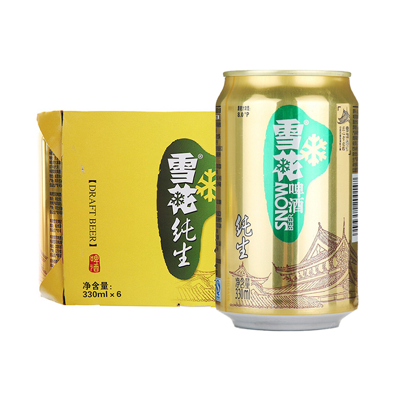 雪花纯生听啤 330ml*6