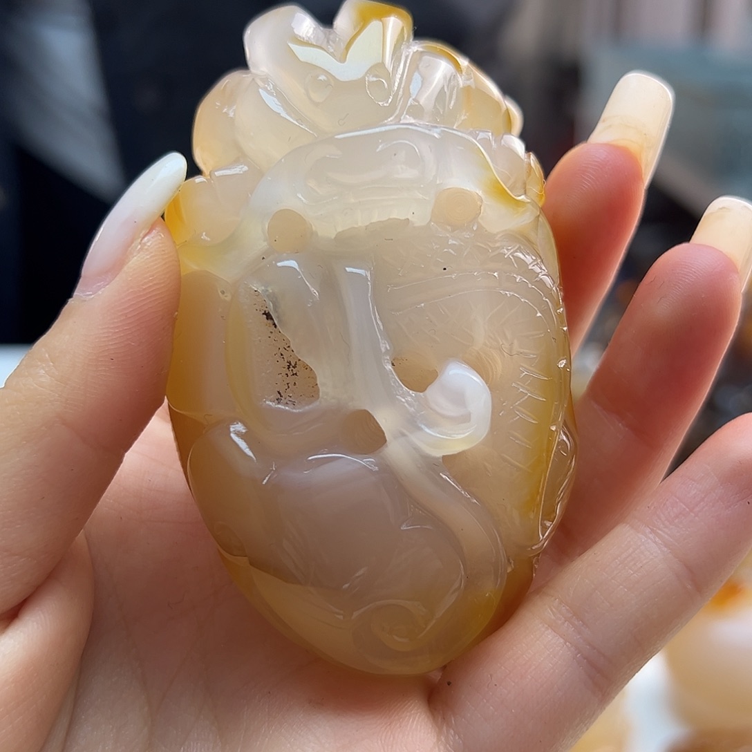 玛瑙/玉髓未镶嵌吊坠(不含链)