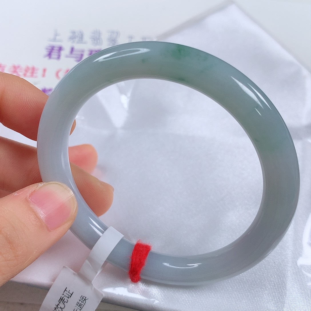 翡翠手镯未镶嵌 圆条①④④