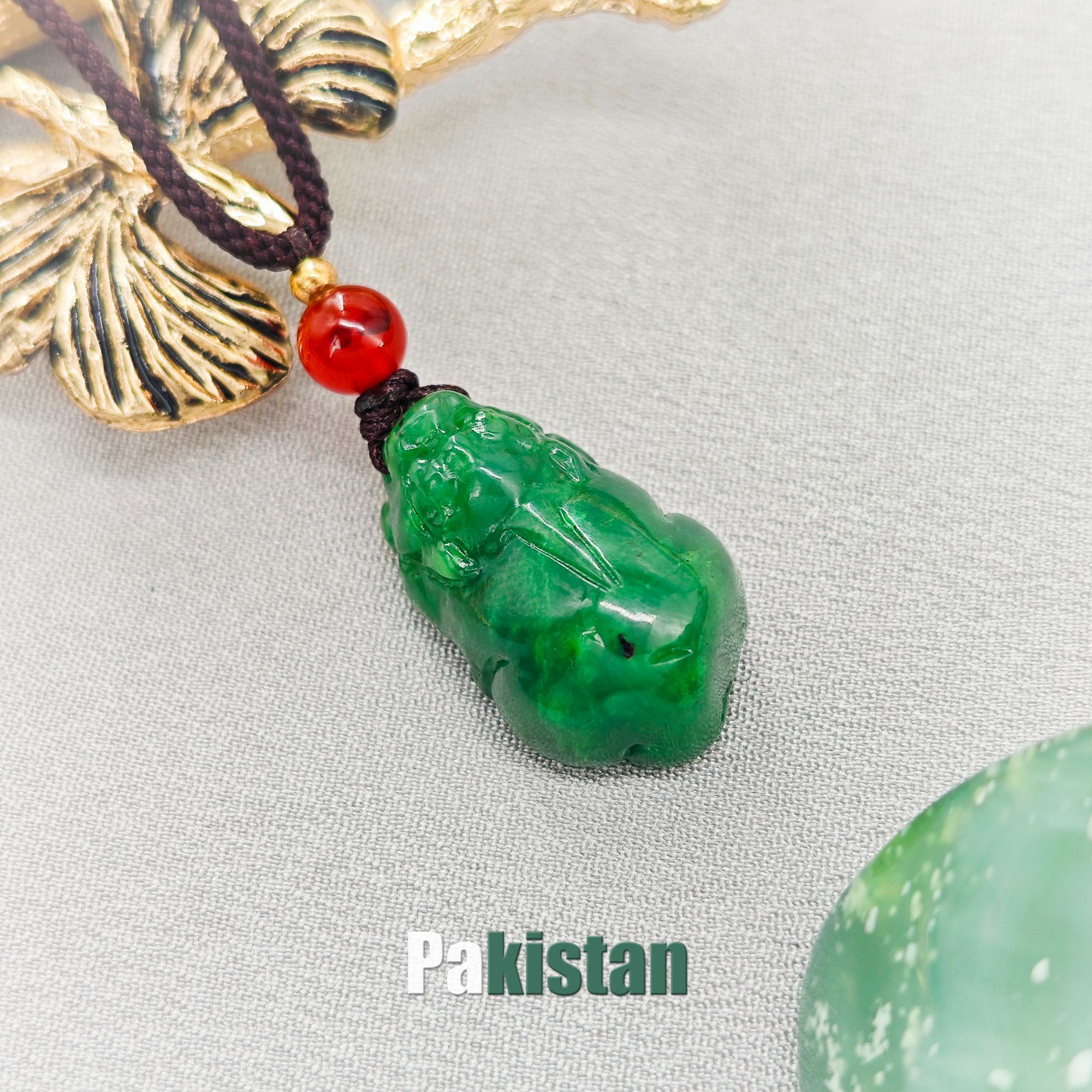 [巴基斯坦碧玉]貔貅吊坠/NYXF-BYDZ-130（多样性发货）