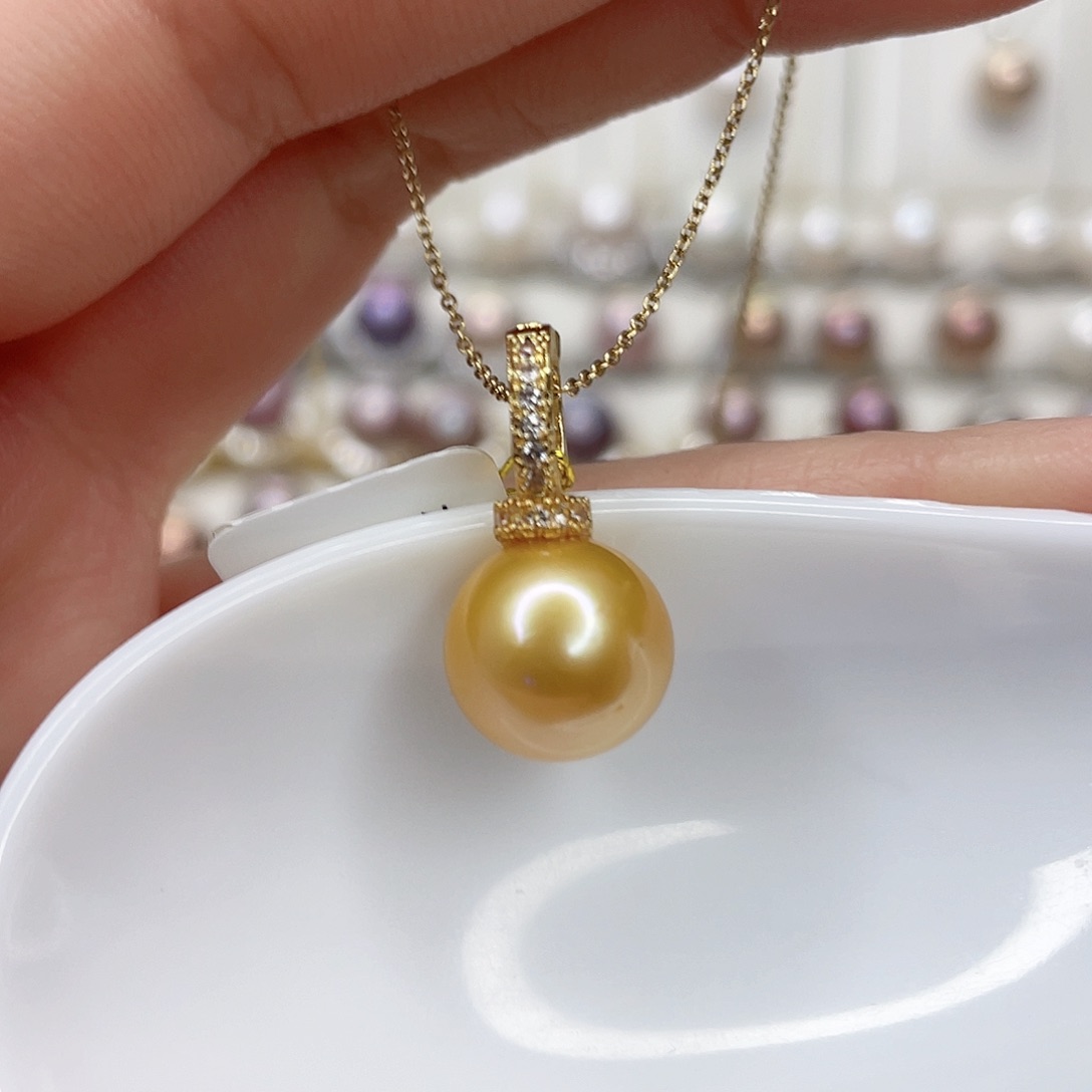 淡水珍珠吊坠(赠链)合金