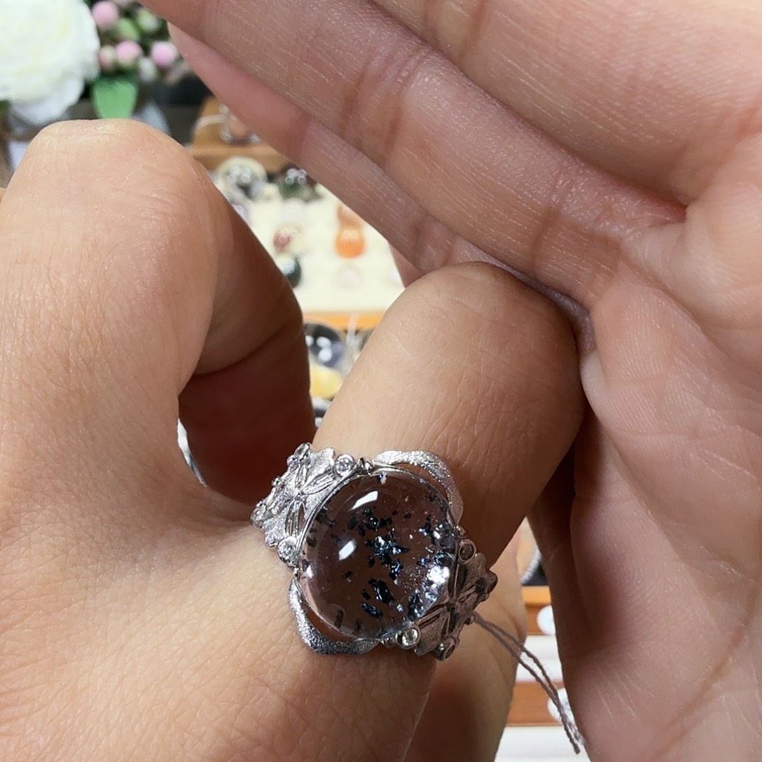 A***゜水晶银S925镶嵌珠宝半成品