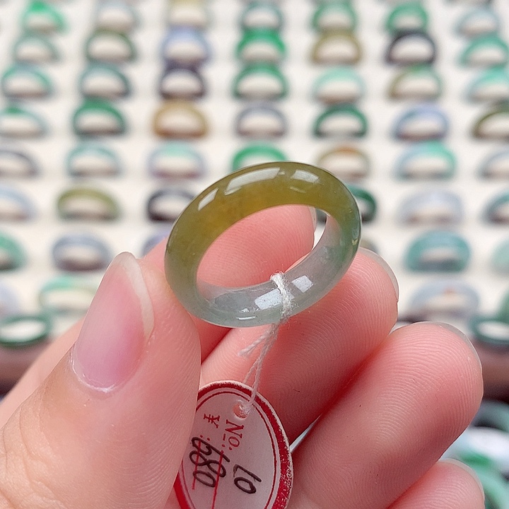 翡翠戒指未镶嵌10号
