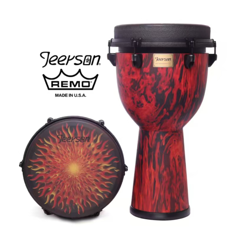 美产Remo瑞盟12寸吉尔森太阳花红火流行高端高音透彻低音沉非洲鼓