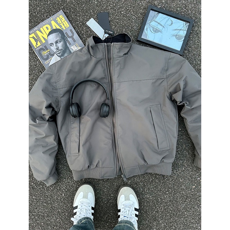 GTAL美式三防教练夹克男秋冬高级感立领飞行员机车棒球服短款外套