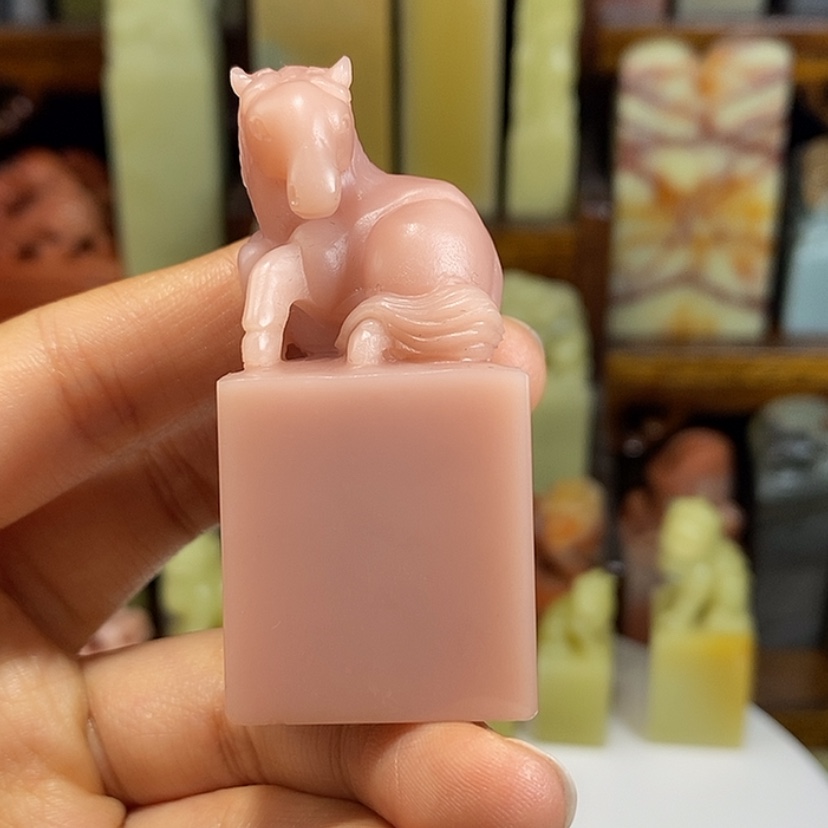 【闪购商品】青田石印石桃*扇云南 