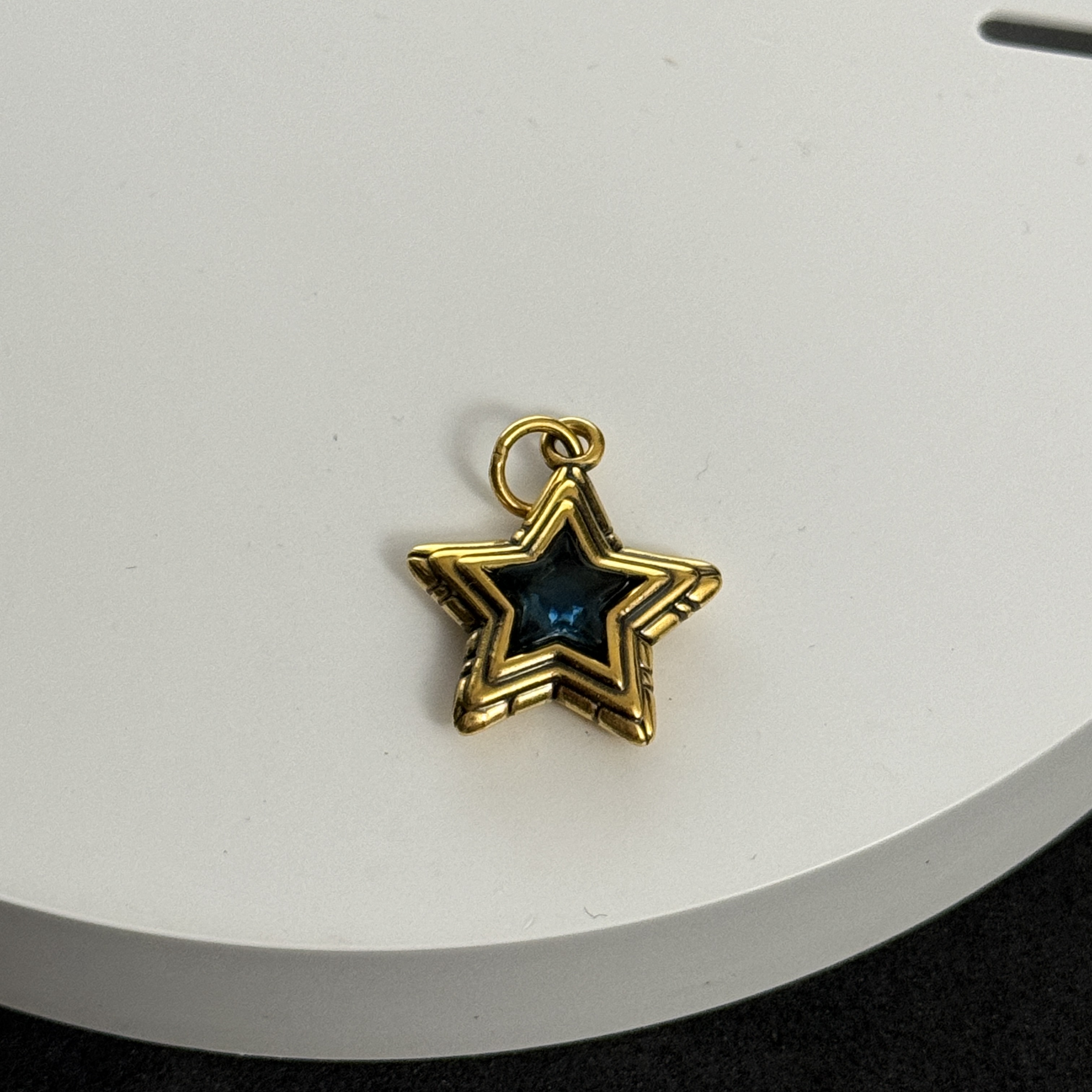 【足金999五星吊坠】黑金吊坠（不含链）#精品黑金工艺