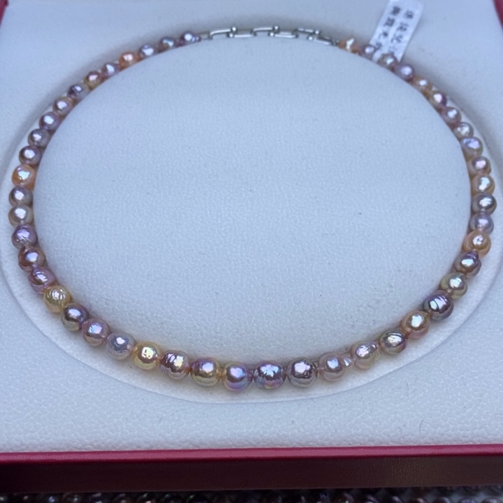 淡水珍珠项链未镶嵌7m巴洛克