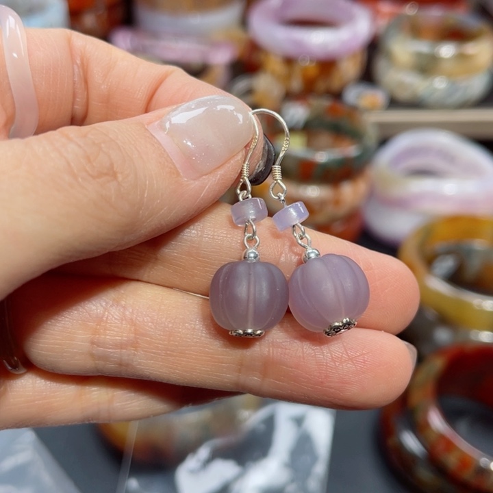 【闪购商品】未镶嵌耳坠玛瑙/玉髓