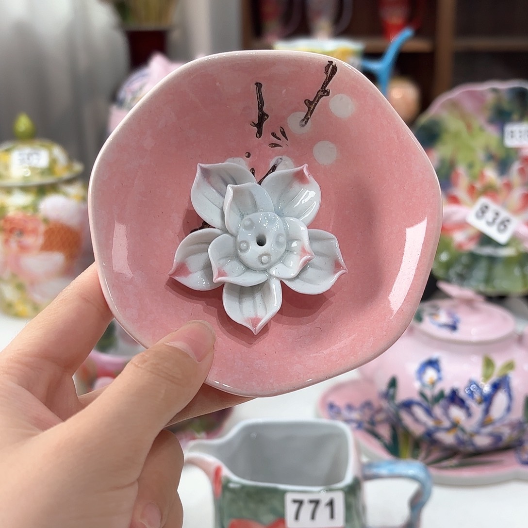景德镇手绘高温釉下彩陶瓷茶具