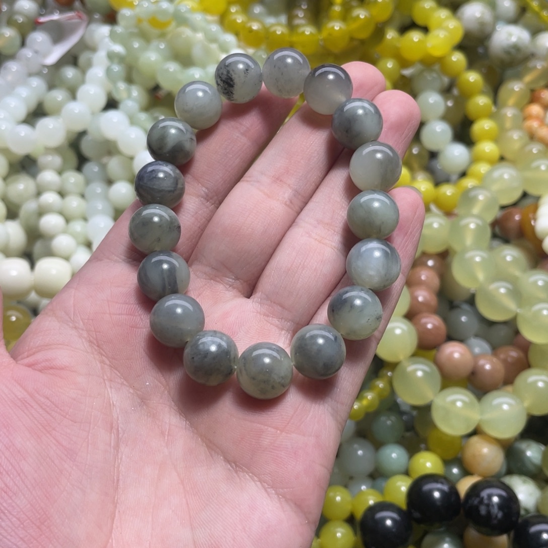 蛇纹石玉未镶嵌手链