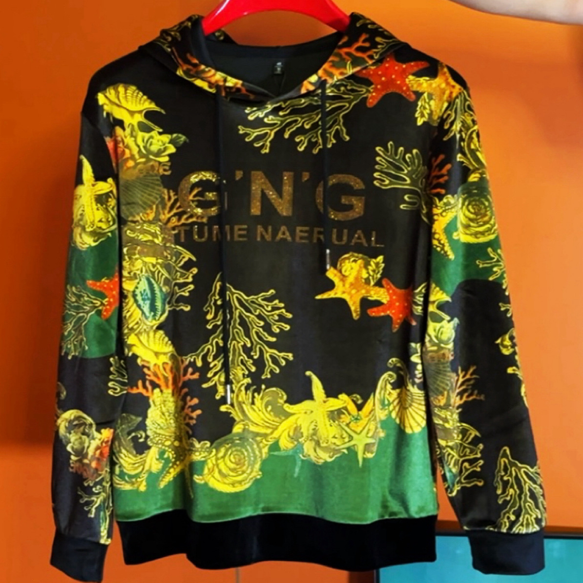 加厚款男士连帽丝绒秋冬高端卫衣703