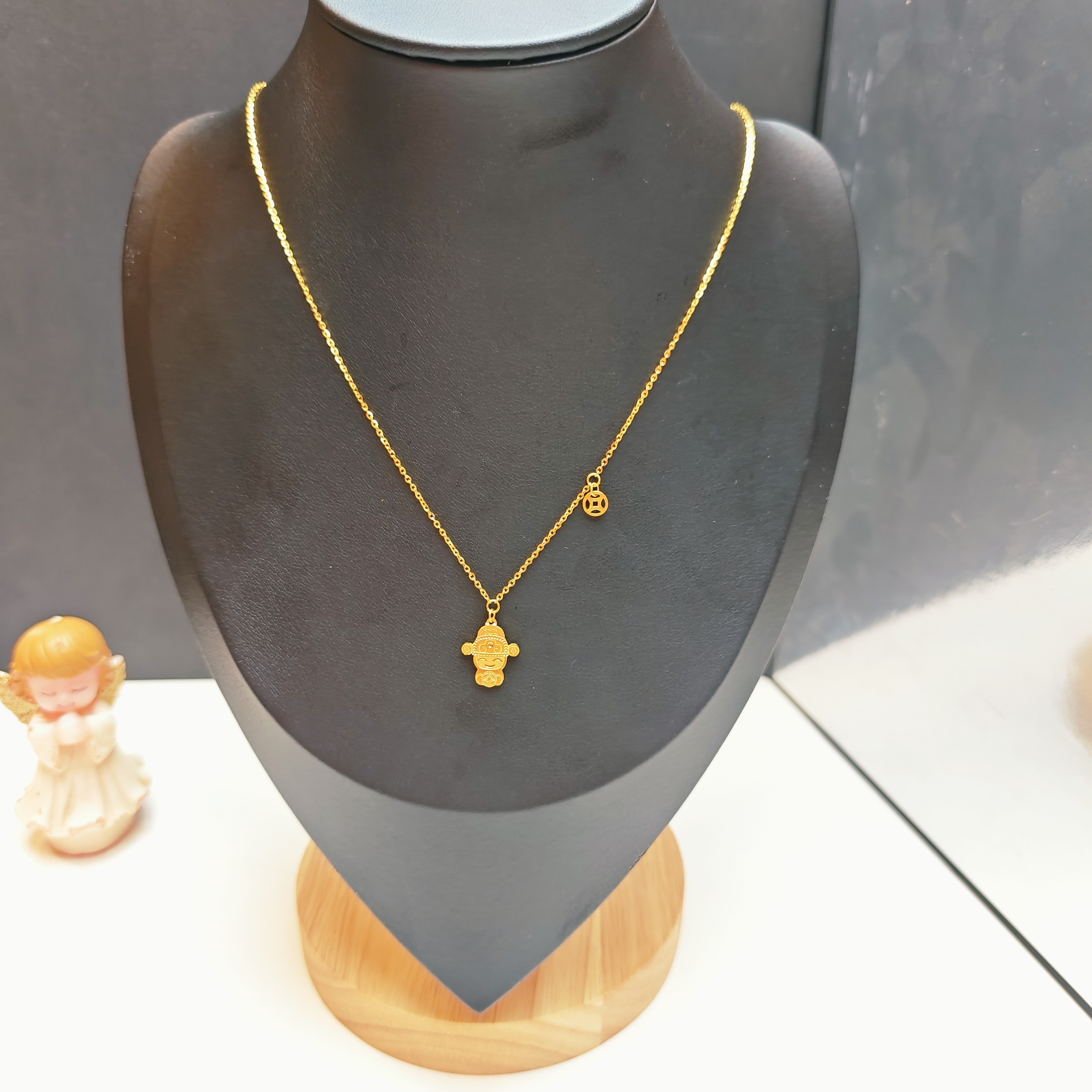 43#足金999 黄金5G财神全金套链 轻奢时尚百搭精致经典