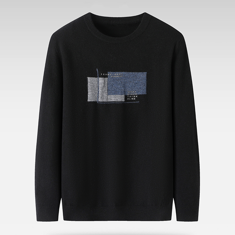 001-H2000新款男士时尚经典百搭休闲圆领毛衫针织衫D1S09900