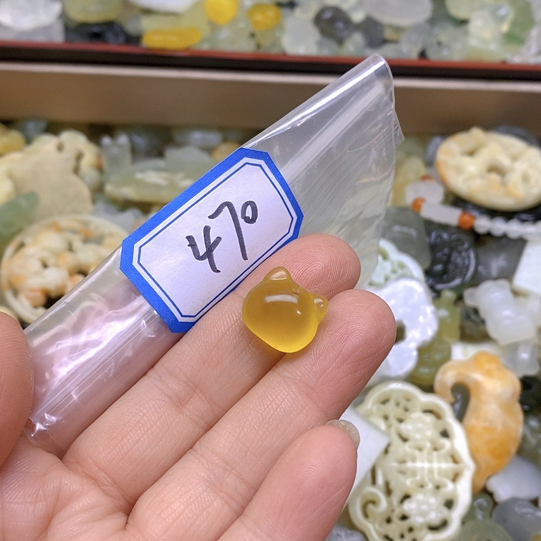 蛇纹石玉未镶嵌颈饰470