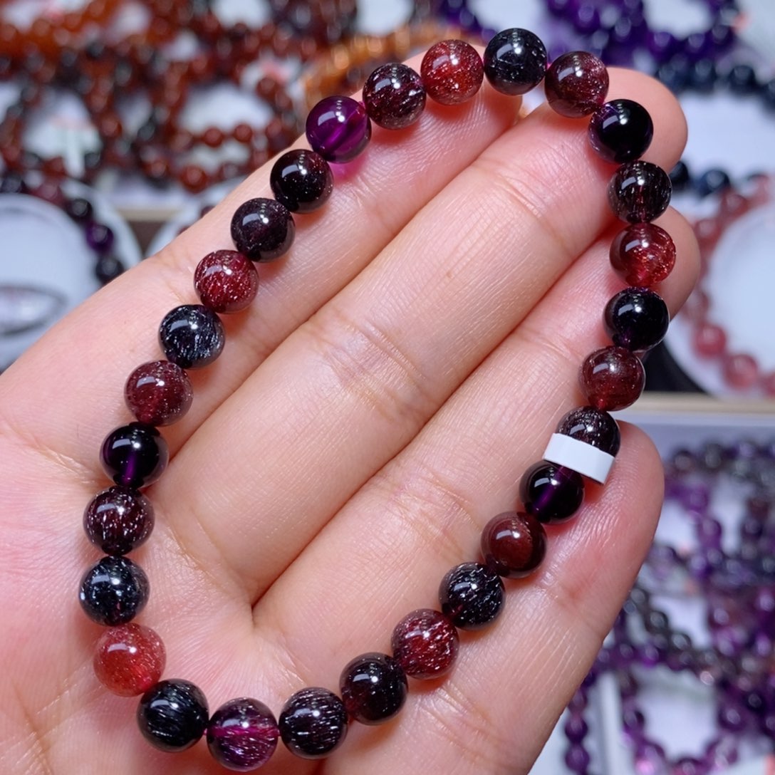 水晶手链未镶嵌黑加仑