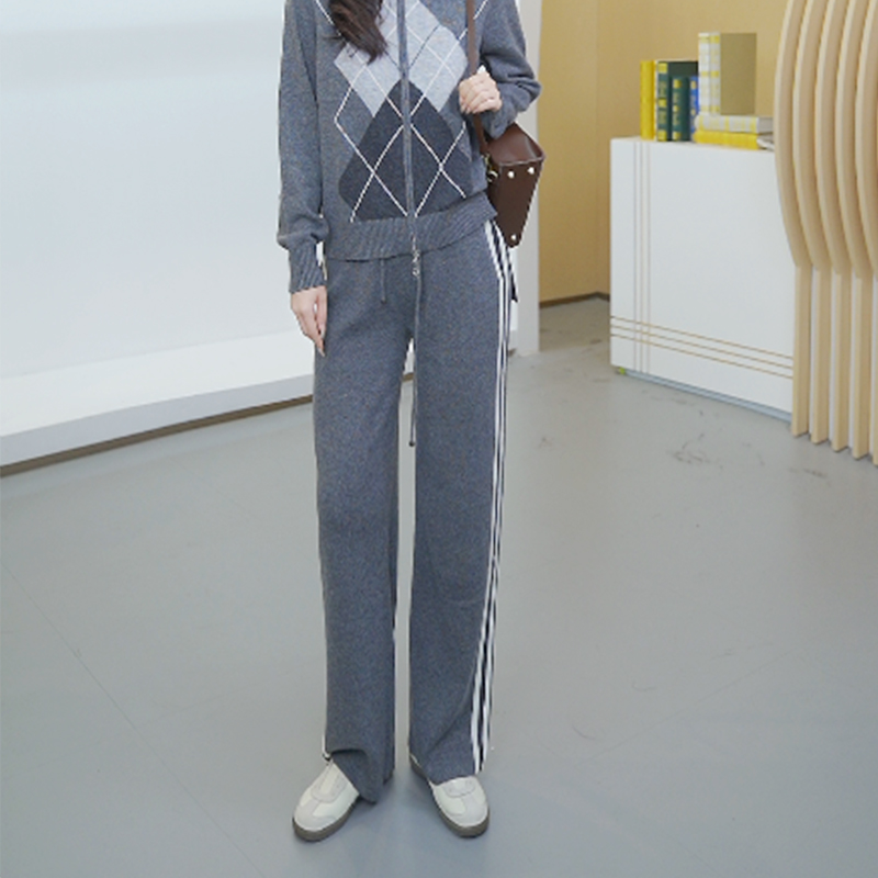 【琥珀流光】PSALTER诗篇2025冬季新款休闲弹力毛织裤子6C65506553