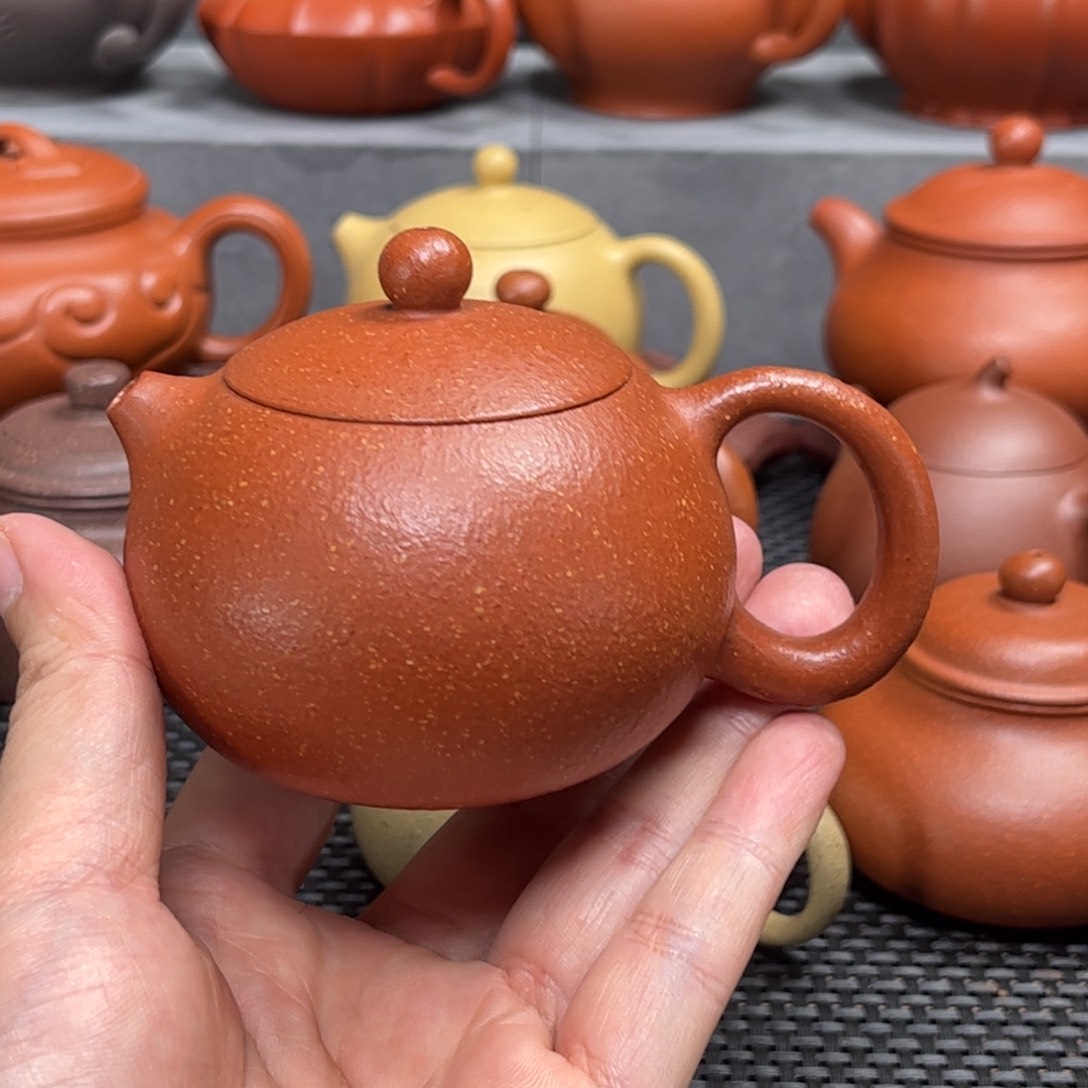 紫砂茶壶紫砂艺术茶具套装红降坡