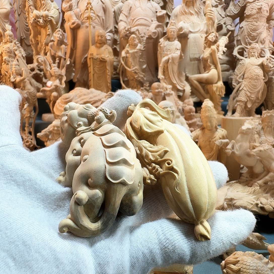 黄杨木时**好小叶黄杨木丝瓜和貔貅瑕品