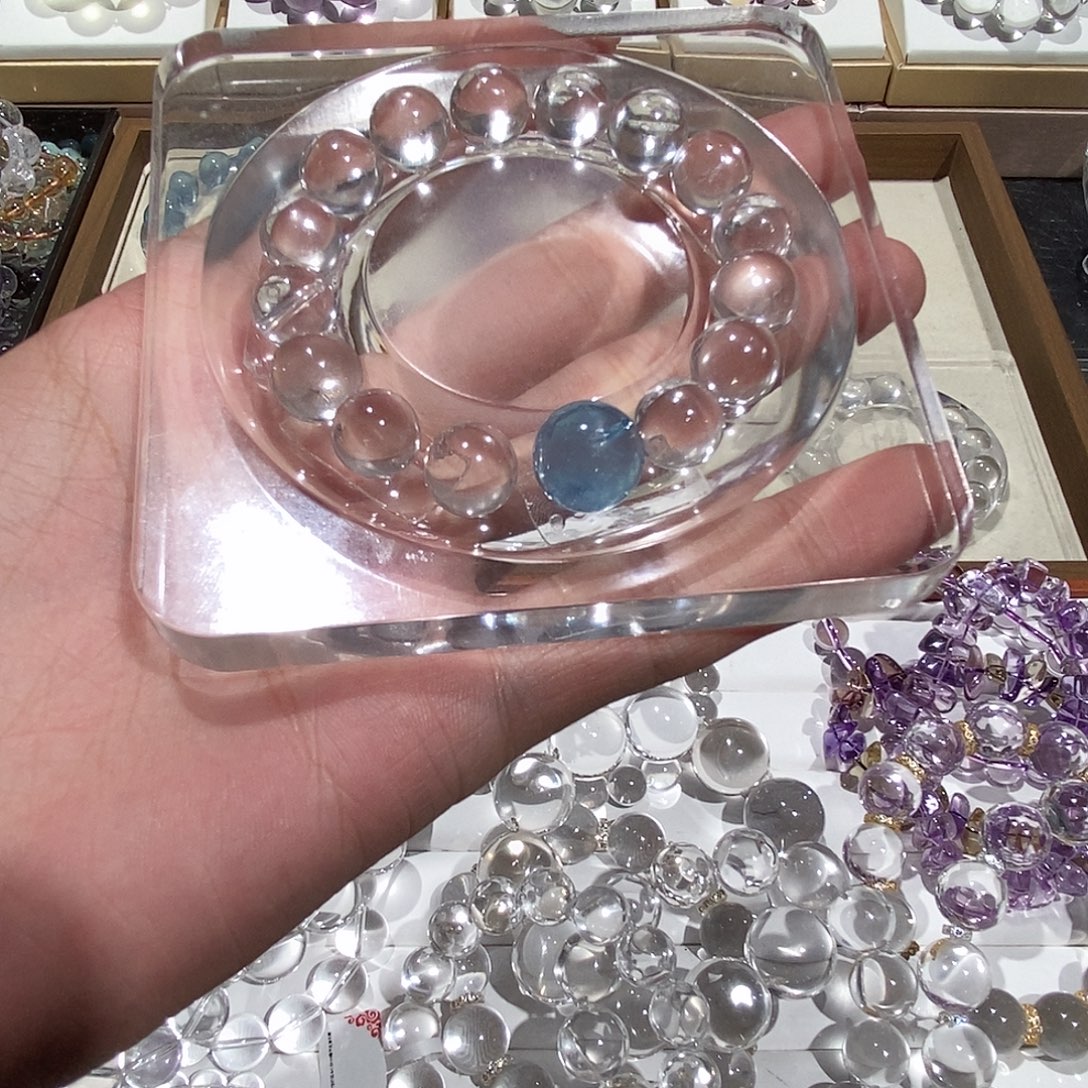 未镶嵌手链水晶定制
